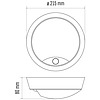 EMOS LED mennyezeti lámpa 14W 1000lm IP54 természetes fehér (ZM3230)