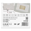 Emos LED reflektor SIMPO, fehér, 20W, 2000 lm, természetes fehér, IP65 (ZS2223W)
