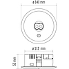 EMOS LED vészvilágító lámpatest 3W 240 lm 3 óra (ZN1310)