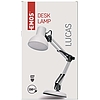 EMOS Lucas asztali lámpa E27 IP20 cserélhető égős (Z7609W)