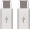 EMOS micro USB /Type-C átalakító adapter, fehér, 2db