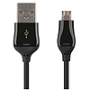 EMOS MicroUSB / USB-A 2.0 Töltő és adatkábel, 2.0, Quick Charge, fekete szín, 1 m