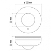 Emos mozgásérzékelő PIR fehér (G1130)