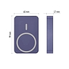 EMOS Powerbank WI 1046, 10 000 mAh, 20 W+Wireless, kék (B0551BL)