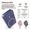 EMOS Powerbank WI 1046, 10 000 mAh, 20 W+Wireless, kék (B0551BL)
