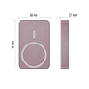 EMOS Powerbank WI 1046, 10 000 mAh, 20 W+Wireless, lazac (B0551S)