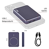 EMOS Powerbank WI 522, 5 000 mAh, 20 W+Wireless, kék (B0555BL)