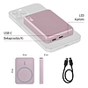 EMOS Powerbank WI 522, 5 000 mAh, 20 W+Wireless, lazac (B0555S)