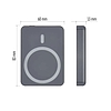 EMOS Powerbank WI 522, 5 000 mAh, 20 W+Wireless, szürke (B0555GY)