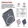 EMOS Powerbank WI 522, 5 000 mAh, 20 W+Wireless, szürke (B0555GY)