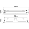 EMOS Süllyesztett szerelőkeret vészvilágító lámpatesthez (ZN1211)