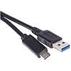 EMOS Töltő- és adatkábel USB-A 3.0 / USB-C 3.1, 1 m, fekete
