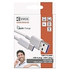 EMOS Type-C / USB-A 2.0 Töltő- és adatkábel 1,5 m, fehér