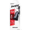Energizer Classic - Autós töltő 2x USB-A 2.4A 12W fekete (D12)