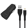 Energizer HardCase - Autós töltő 2x USB-A 17W 3.4A + MFi minősítésű Lightning kábel fekete (DC2CLLIM)