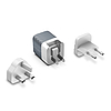 Energizer Ultimate - Multiplug EU / UK / US hálózati töltő GaN 38W PD + QC3.0 ezüst (A38QMU)