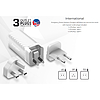 Energizer Ultimate - Többcsatlakozós EU / UK / US GaN USB-C és USB-A 65 W PD hálózati töltő + USB-C kábel fekete (A65MUC)