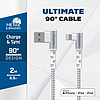 Energizer Ultimate - USB-A-Lightning 90 MFi tanúsítvánnyal rendelkező játékkábel 2 m fehér (C710LKWH)
