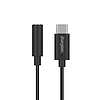 Energizer Ultimate - USB-C-3,5 mm-es jack audioadapter 11 cm fekete (C112CABK)