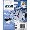 Epson 27 T2705 Multipack Cyan Magenta Yellow tintapatron eredeti C13T27054012 (T2702 + T2703 + T2704) Ébresztőóra