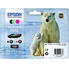 Epson T26XL T2636 Multipack Black Cyan Magenta Yellow tintapatron eredeti C13T26364010 (T2631 + T2632 + T2633 + T2634) Jegesmedve