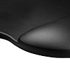 Ergonomikus egérpad és csuklótámasz, gél, öko bőr, nagy, csúszásgátló - fekete