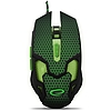 Esperanza Cobra MX207 Gamer vezetékes optikai egér 6D, USB, fekete-zöld (EGM207G)