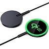 ESR - Mini mágneses vezeték nélküli HaloLock Qi2 töltő - MagSafe kompatibilis, 15 W, Type-C kábellel, 1,5 m - Fekete (KF2332370)