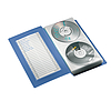 Esselte CD/DVD rendszerező mappa tokkal, áttetsző kék 67083