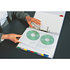 Esselte lefűzhető genotherm CD/DVD tartó tasak A4 200 mikron víztiszta 4db CD vagy DVD / tasak 10db / csomag 67668