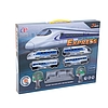 Express kisvasút - vasútállomással - elemes - 5 féle pálya (DA00353)