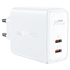 Fali töltő Acefast A29 PD50W GAN, 2x USB, 50W, fehér (A29 white)