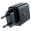 Fali töltő Acefast A33, 2x USB, 18W, QC3.0, fekete (A33 black)