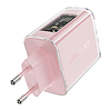 Fali töltő Acefast A45, 2x USB-C, 1xUSB-A, 65 W PD, rózsaszín (A45 Cherry blossom)