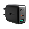 Fali töltő Acefast A5 PD32W, USB + USB-C, fekete (A5 black)