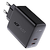 Fali töltő Acefast A9, 2x USB-C, PD 40W, fekete (A9 black)