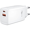 Fali töltő XO CE17, 65 W, 1x USB-C, 1x USB-A