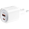 Fali töltő XO CE21, 30W, GaN, 1x USB-C, 1x USB-A