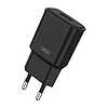 Fali töltő XO L92D, 1x USB, 18W, QC 3.0, fekete (L92D Black)