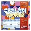 Falinaptár 2026 mágneses LIZZY CARD 220x220mm 2 hetes Családi tervező