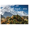 Falinaptár 2026 REALSYSTEM 460x320mm fekvő Hegyek