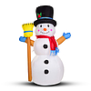 Felfújható hóember - 120 cm - IP44 - RGB színes LED - 100 - 240V (58067D)