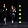 Fényvisszaverő pántos karpánt kerékpáros futó jogging tépőzárhoz 4cm sárga