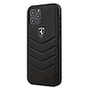 Ferrari FEHQUHCP12LBK iPhone 12 Pro Max 6.7" fekete/fekete keménytok Off Track Quilted