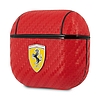 Ferrari FESA3CARE AirPods 3 borító, piros/piros PU Carbon pályán
