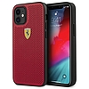 Ferrari FESPEHCP12SRE iPhone 12 mini 5.4" piros/piros keménytok On Track Perforált