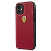 Ferrari FESPEHCP12SRE iPhone 12 mini 5.4" piros/piros keménytok On Track Perforált