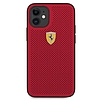 Ferrari FESPEHCP12SRE iPhone 12 mini 5.4" piros/piros keménytok On Track Perforált
