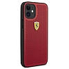 Ferrari FESPEHCP12SRE iPhone 12 mini 5.4" piros/piros keménytok On Track Perforált