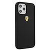 Ferrari FESSIHCP12LBK iPhone 12 Pro Max 6.7" fekete/fekete kemény tok On Track Szilikon